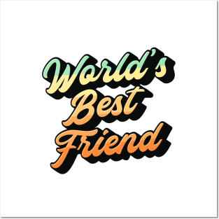 World's Best Friend Lettering (Color Design) Posters and Art